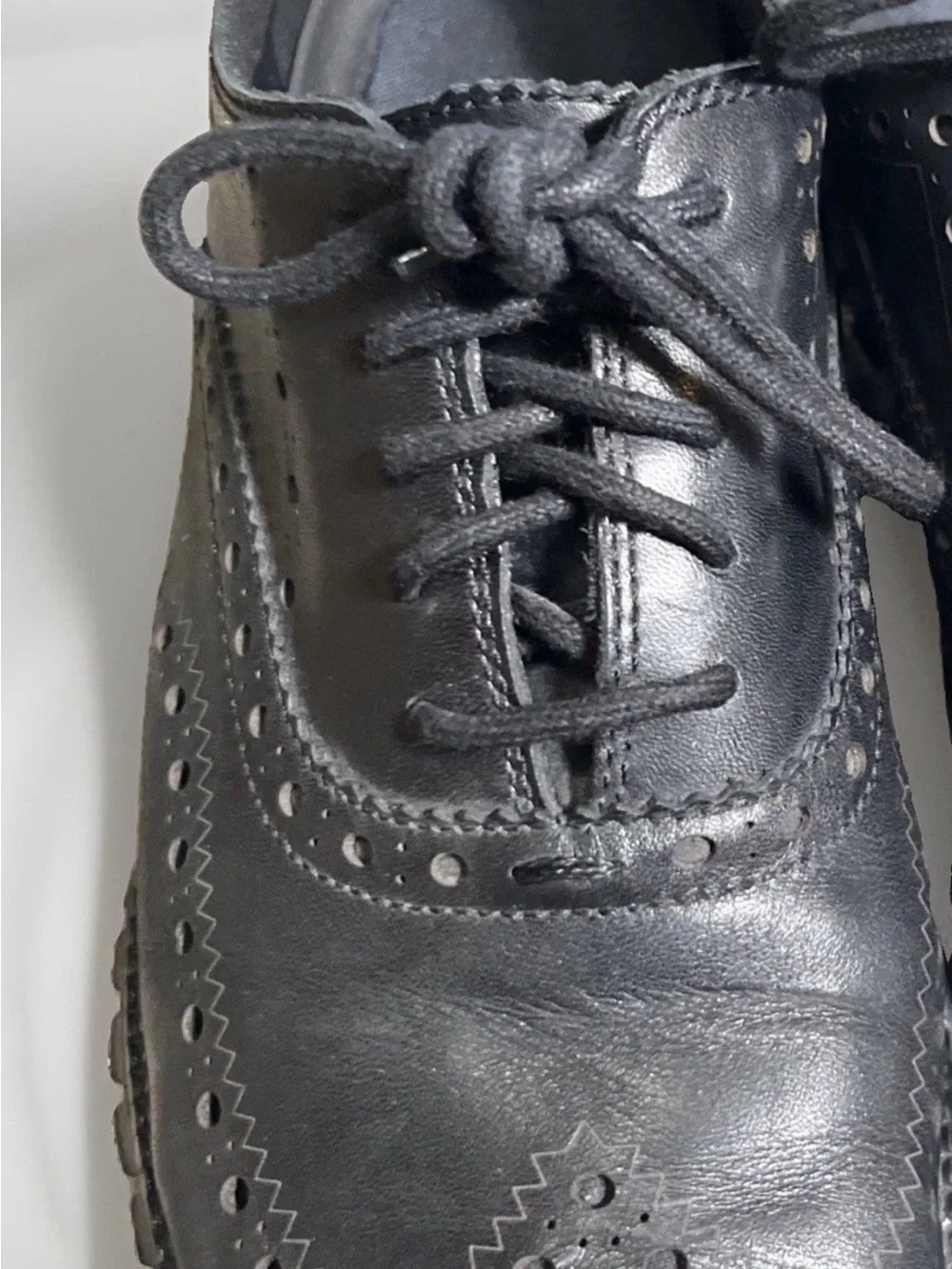 Cole Haan Zero Grand Men's Wingtip Oxfords Dress Shoes Size 10.5 Leather Black